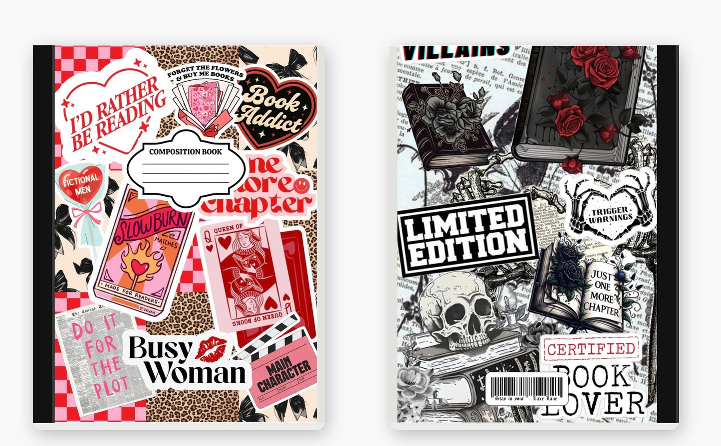 Book Addict Composition Notebook