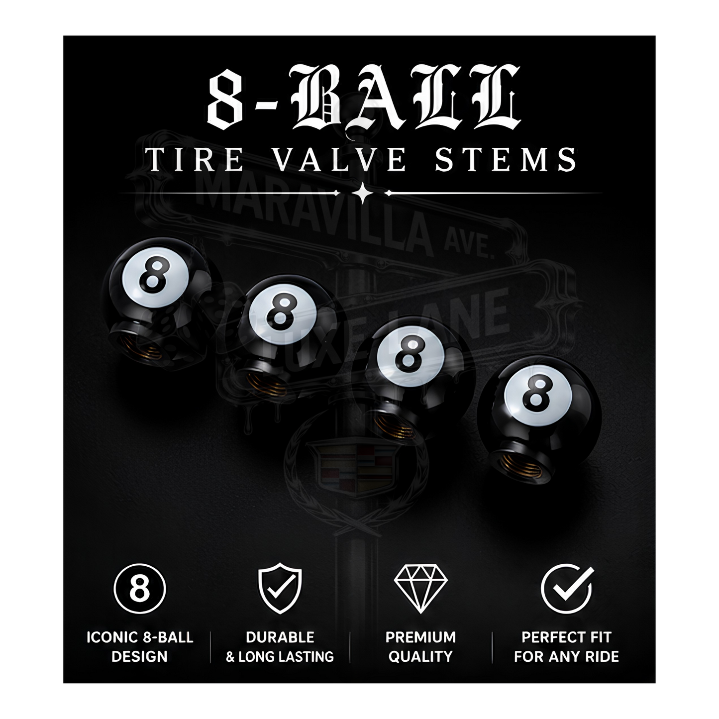 Rollin’ Dice Valve Stem Caps