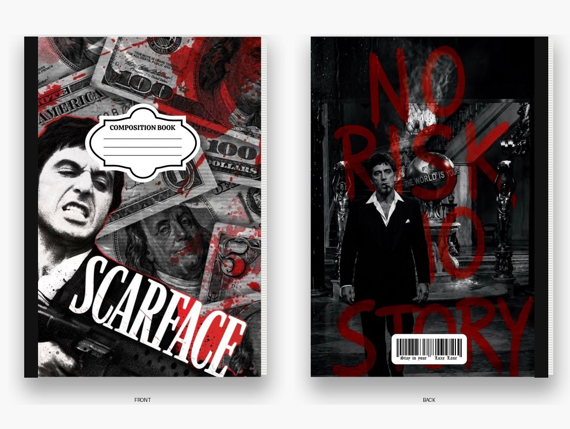 Scarface Collage Composition Notebook