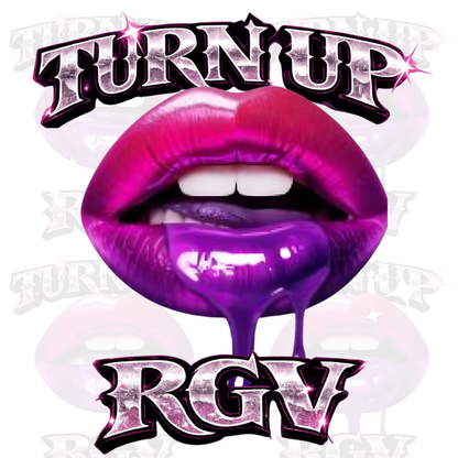 Turn Up RGV Drip Lips Tee