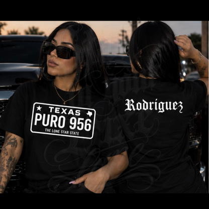Texas Puro 956 Tee | Custom Name Option