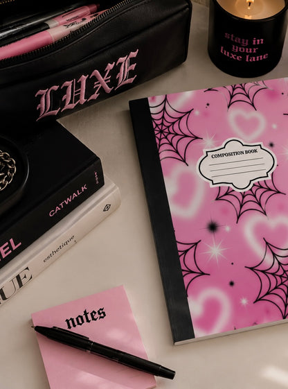Pink Web Composition Notebook