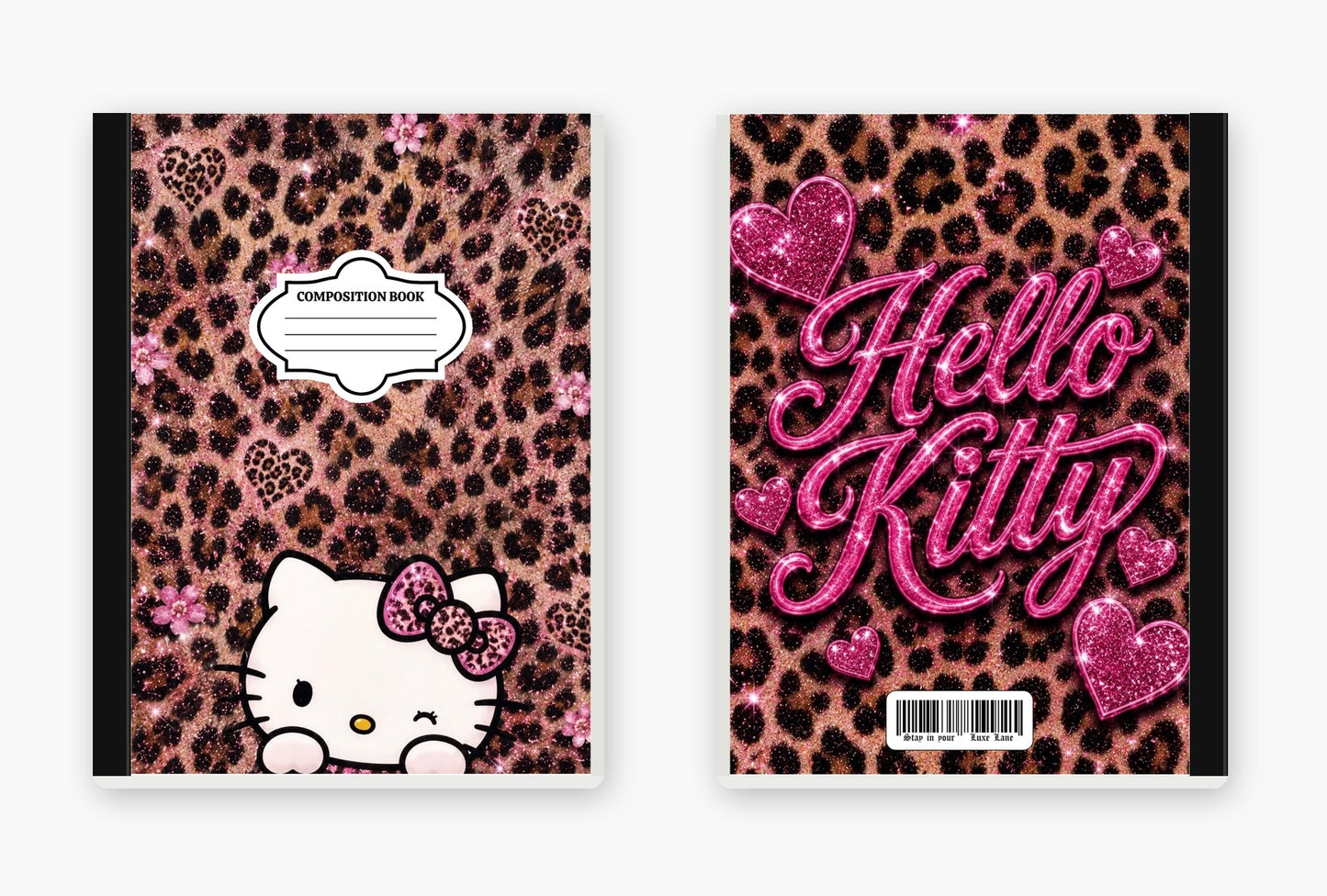 Leopard Kitty Composition Notebook