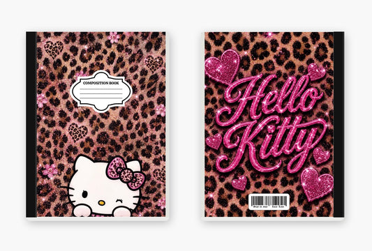 Leopard Kitty Composition Notebook