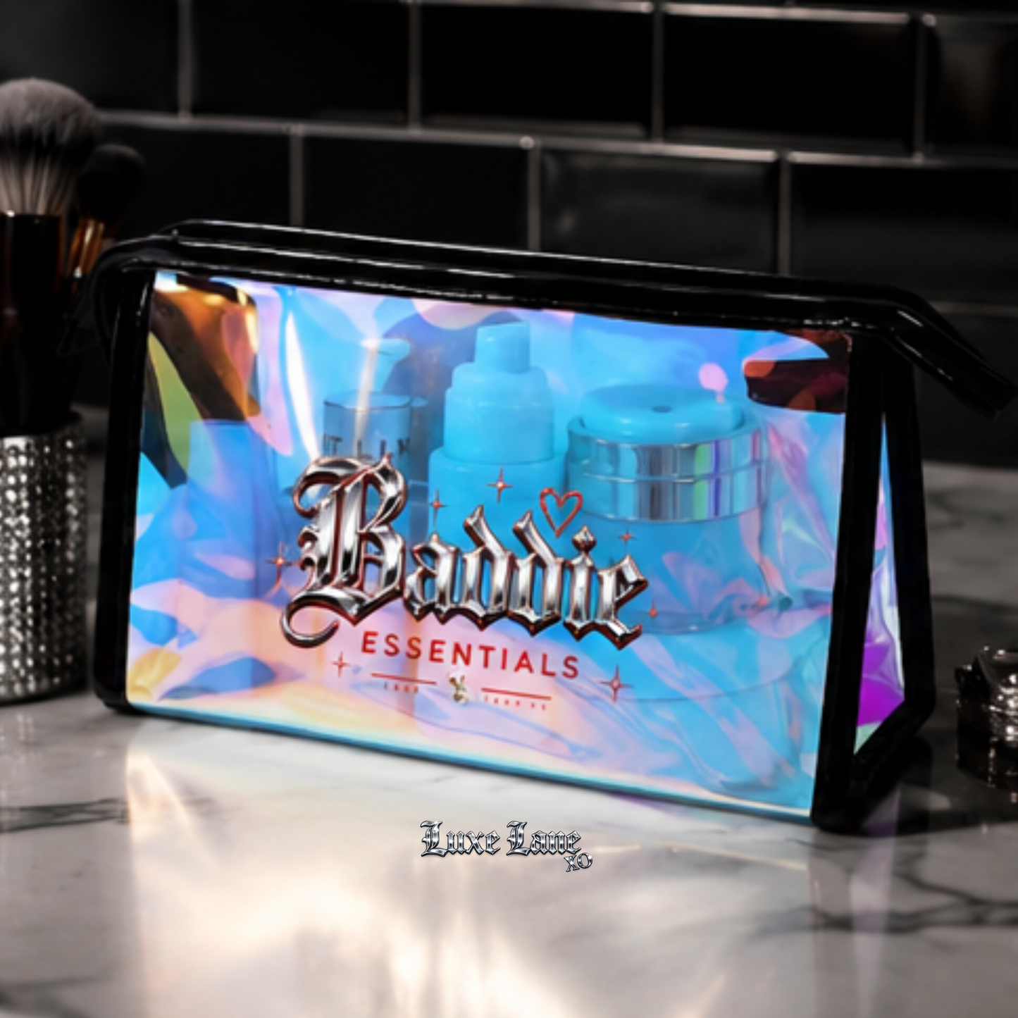 Luxe Holographic Makeup Bag