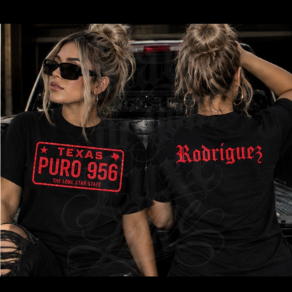 Texas Puro 956 Tee | Custom Name Option