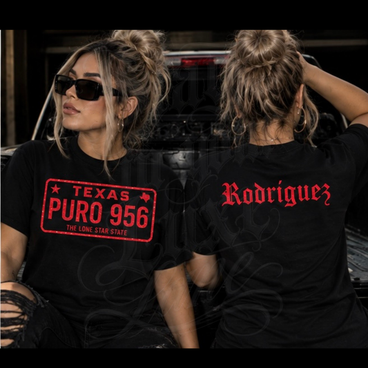 Texas Puro 956 Tee | Custom Name Option