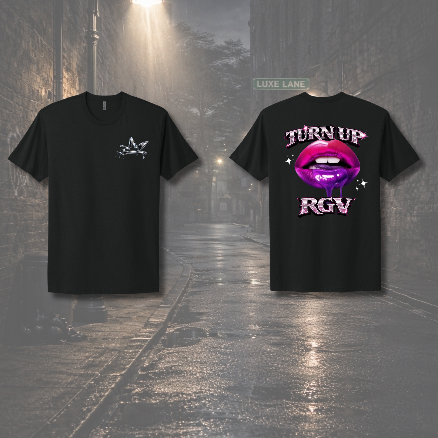 Turn Up RGV Drip Lips Tee