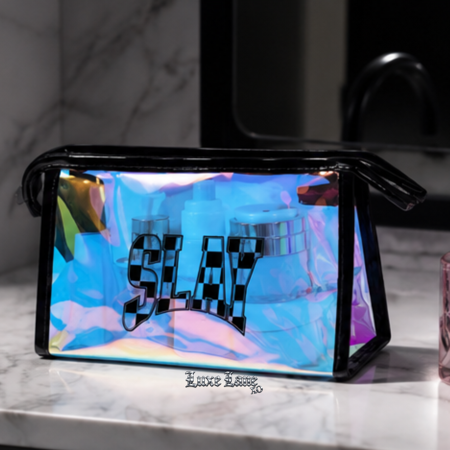 Luxe Holographic Makeup Bag