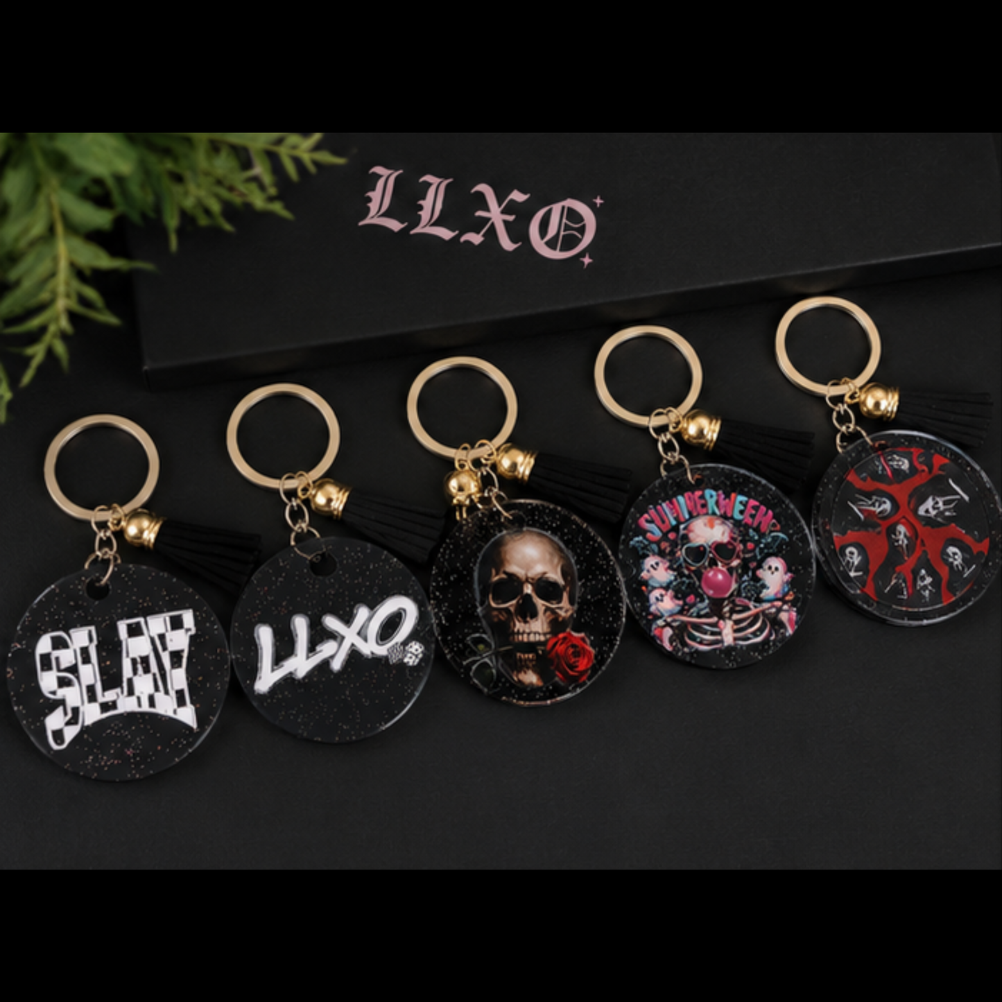 Luxe Round Keychain