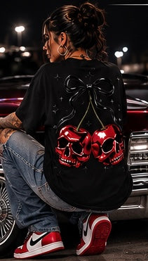 Til Death Cherry Skull Tee 💀🍒