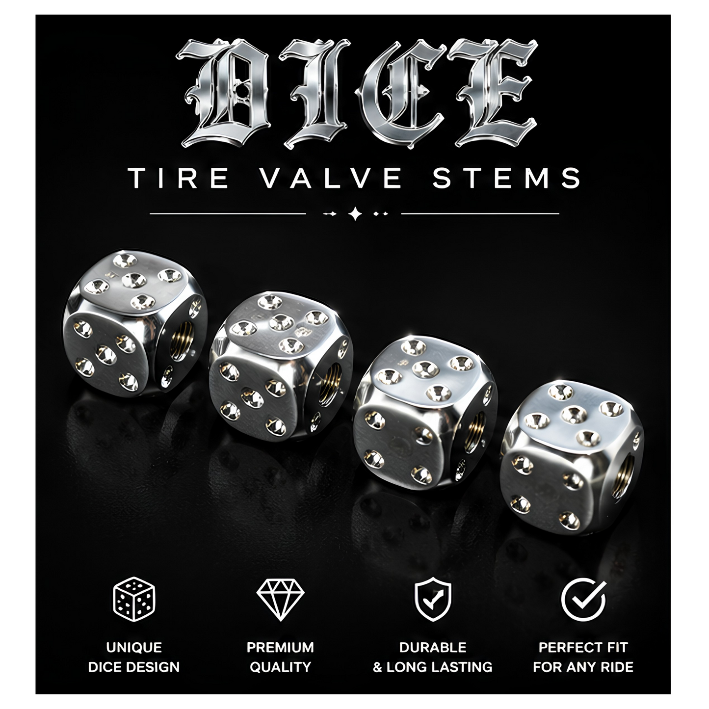 Rollin’ Dice Valve Stem Caps