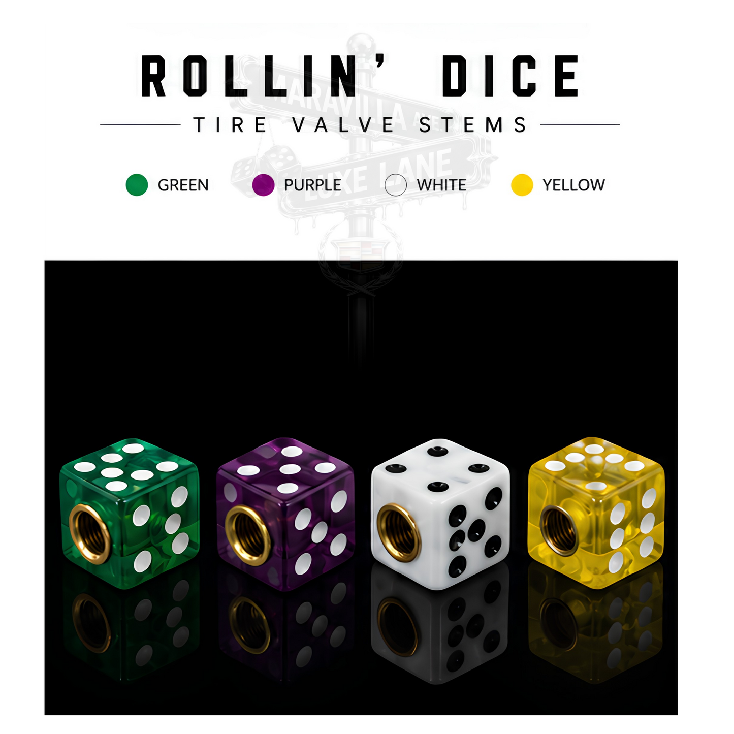 Rollin’ Dice Valve Stem Caps