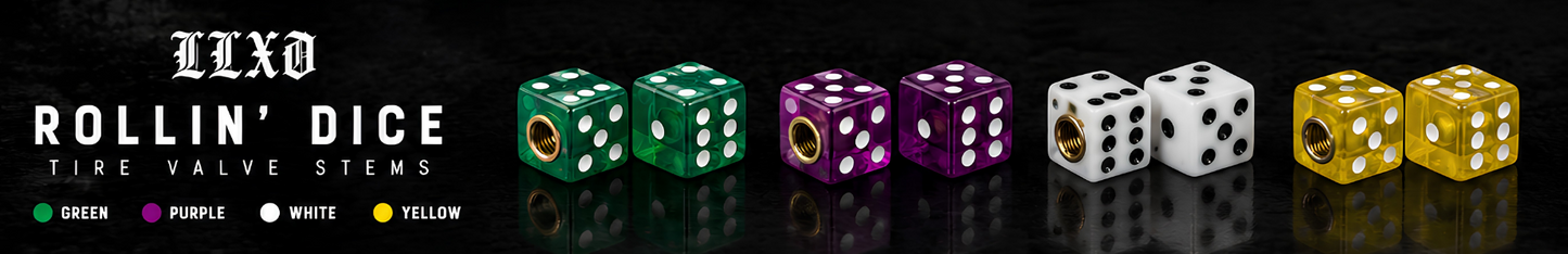 Rollin’ Dice Valve Stem Caps