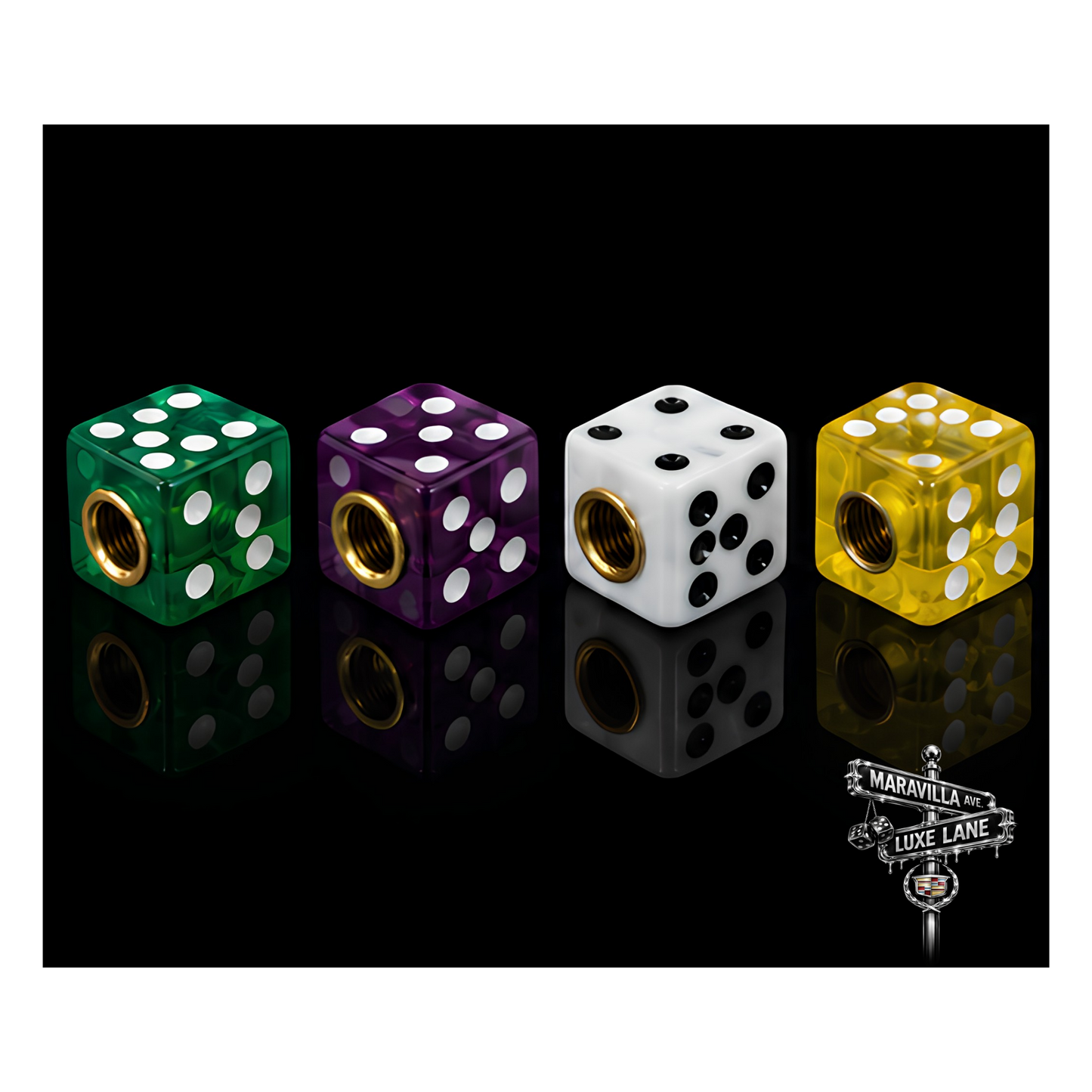 Rollin’ Dice Valve Stem Caps