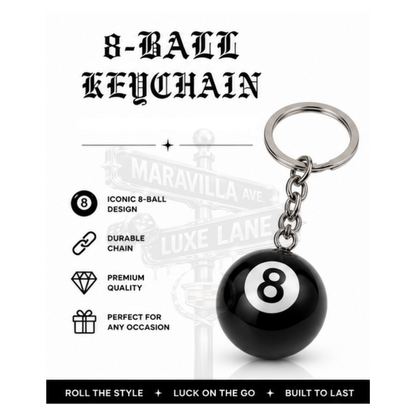 Classic 8-Ball Keychain