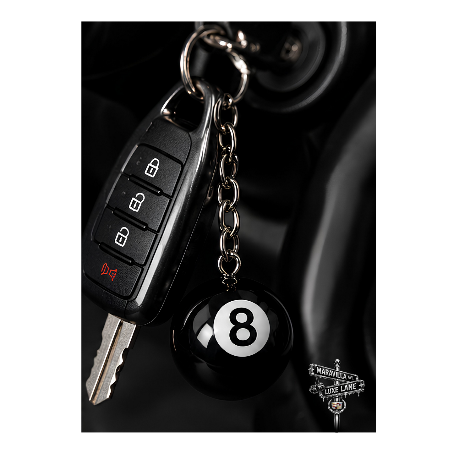 Classic 8-Ball Keychain