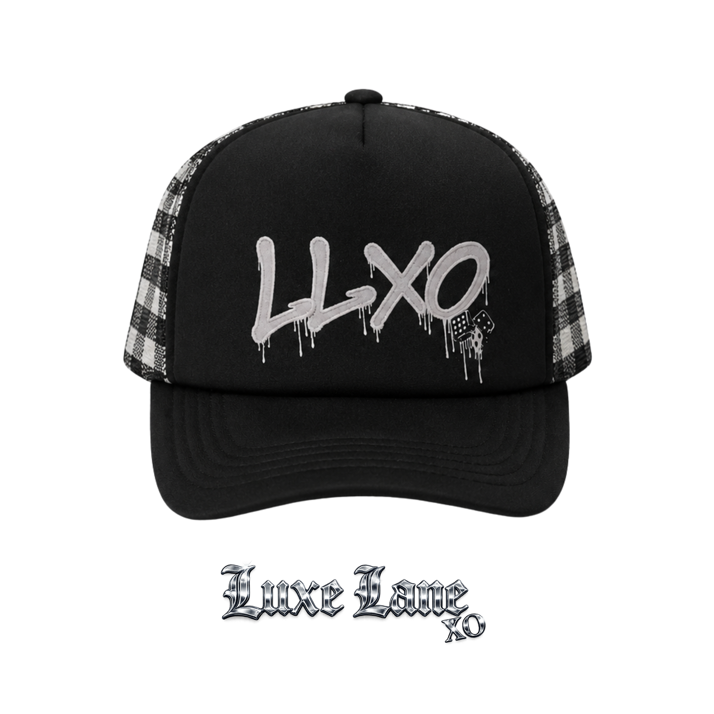 Luxe Plaid Trucker Hat