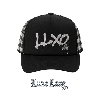Luxe Plaid Trucker Hat