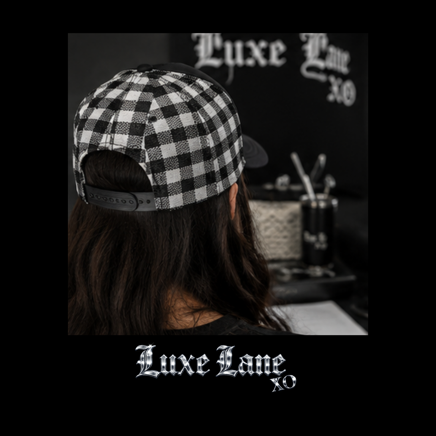 Luxe Plaid Trucker Hat